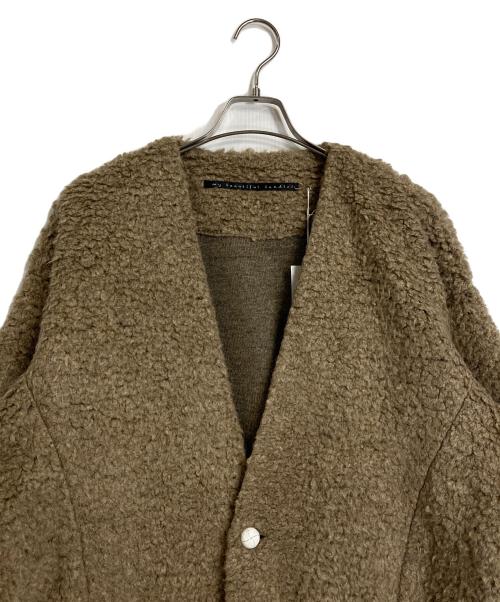 My Beautiful Landlet（マイビューティフルランドレット）My Beautiful Landlet (マイビューティフルランドレット) FAUX ALPACA CARDIGAN ベージュの古着・服飾アイテム
