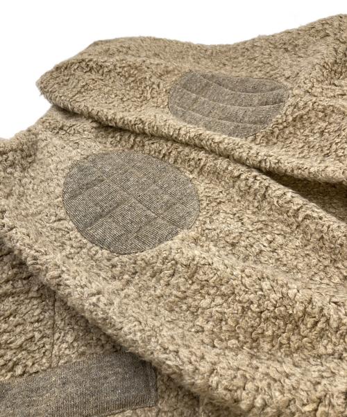 My Beautiful Landlet（マイビューティフルランドレット）My Beautiful Landlet (マイビューティフルランドレット) FAUX ALPACA CARDIGAN ベージュの古着・服飾アイテム