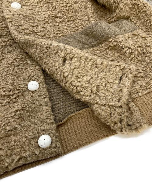 My Beautiful Landlet（マイビューティフルランドレット）My Beautiful Landlet (マイビューティフルランドレット) FAUX ALPACA CARDIGAN ベージュの古着・服飾アイテム