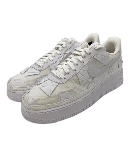 NIKE（ナイキ）NIKE (ナイキ) BILLIE EILISH (ビリーアイリッシュ) AIR FORCE 1 SP    “Triple White” ビリーアイリッリュ パッチワーク ホワイト サイズ:UK8の古着・服飾アイテム
