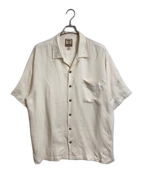 TOMMY BAHAMA（トミーバハマ）TOMMY BAHAMA (トミーバハマ) 【古着】アロハシャツ　半袖シャツ　刺繍シャツ ベージュ サイズ:Lの古着・服飾アイテム