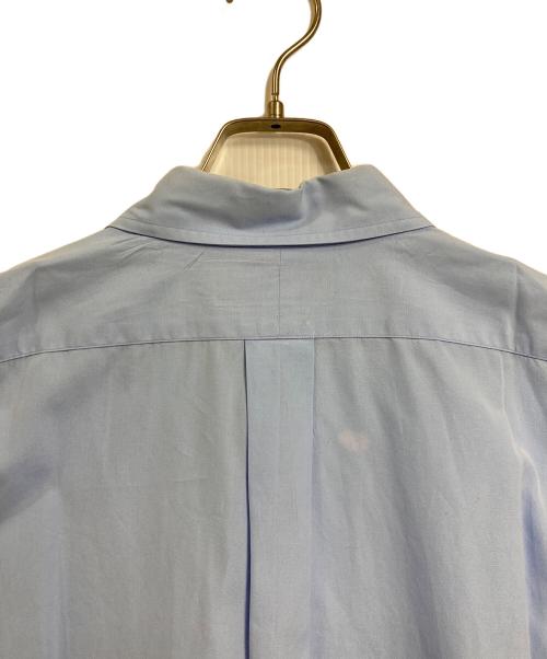 RALPH LAUREN（ラルフローレン）RALPH LAUREN (ラルフローレン) 【古着】半袖シャツ　無地　ポニー刺繍　オーバーサイズ　CLASSIC FIT サックスブルー×ピンク サイズ:XXLの古着・服飾アイテム