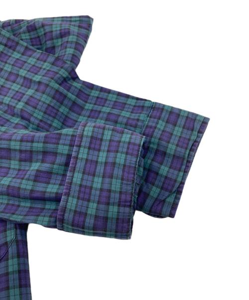 BROOKS BROTHERS（ブルックスブラザーズ）BROOKS BROTHERS (ブルックスブラザーズ) 【古着】60’S～70’S 6ボタン ボタンダウンシャツ　６０年代　７０年代　ミニタグ グリーン×ネイビー サイズ:16 1/2-Rの古着・服飾アイテム