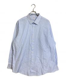 BROOKS BROTHERS（ブルックスブラザーズ）の古着「【古着】チェックシャツ　コットンシャツ　USA製」｜ブルー×ホワイト