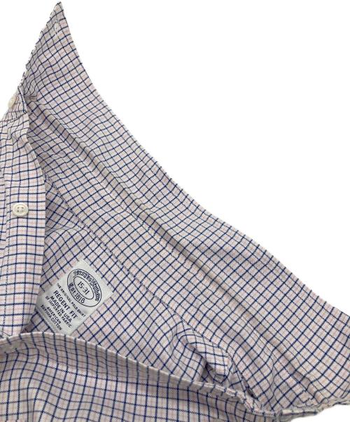 BROOKS BROTHERS（ブルックスブラザーズ）BROOKS BROTHERS (ブルックスブラザーズ) 【古着】ボタンダウンシャツ　コットンシャツ　USA製 ピンク×ブルー サイズ:15ー31の古着・服飾アイテム