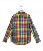 POLO RALPH LAURENポロ・ラルフローレン）の古着「【古着】90’S シルクリネンシャツ ポニー無し　９０年代」｜マルチカラー