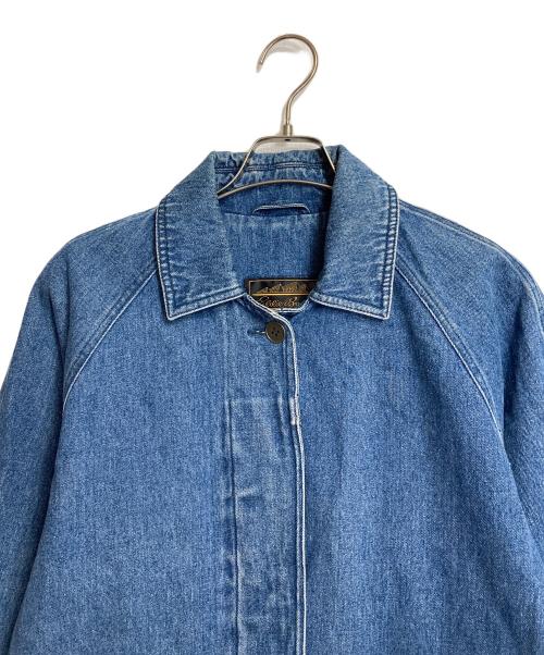 Eddie Bauer（エディーバウアー）Eddie Bauer (エディーバウアー) 80’S～90’Sデニムコート　コットンジャケット　デニムジャケット　８０年代後期　９０年代前期 ブルー サイズ:Sの古着・服飾アイテム