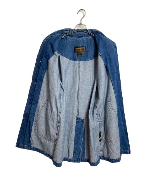 Eddie Bauer（エディーバウアー）Eddie Bauer (エディーバウアー) 80’S～90’Sデニムコート　コットンジャケット　デニムジャケット　８０年代後期　９０年代前期 ブルー サイズ:Sの古着・服飾アイテム