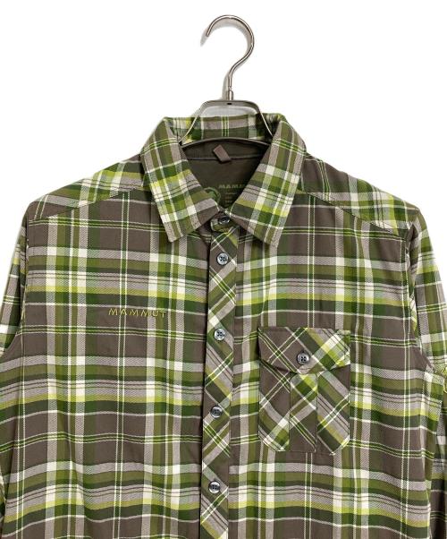 MAMMUT（マムート）MAMMUT (マムート) ルガーノ シャツ　　チェックシャツ グリーン サイズ:Mの古着・服飾アイテム