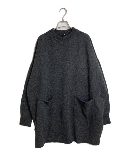 Spick and Span（スピック＆スパン）Spick and Span (スピックアンドスパン) クルーネック ワイドチュニック プルオーバー グレー サイズ:FREEの古着・服飾アイテム