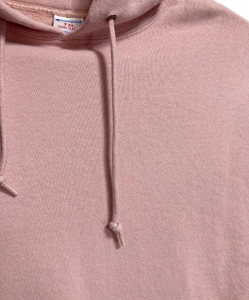 Champion（チャンピオン）Champion (チャンピオン) 9オンス テリーフリース スウェット プルオーバー パーカー　フーディ　USA製 ピンク サイズ:Mの古着・服飾アイテム