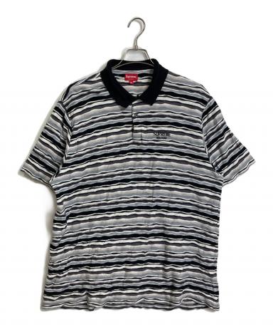 Supreme ポロシャツ ブラウン ボーダー Supreme（シュプリーム） 18AW Striped L/S Polo ストライプ ポロ 長袖