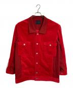 CINOHチノ）の古着「コーデュロイジャケット　アウター　ライトアウター　日本製」｜レッド