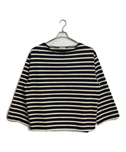 INTERIM（インテリム）INTERIM (インテリム) バスクシャツ ホワイト×ブラック サイズ:5の古着・服飾アイテム