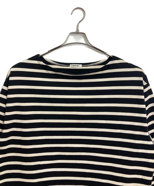 INTERIM（インテリム）INTERIM (インテリム) バスクシャツ ホワイト×ブラック サイズ:5の古着・服飾アイテム