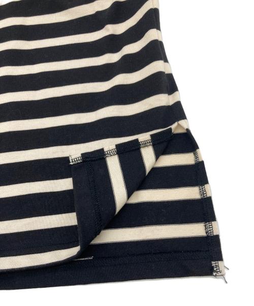 INTERIM（インテリム）INTERIM (インテリム) バスクシャツ ホワイト×ブラック サイズ:5の古着・服飾アイテム