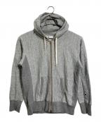 Championチャンピオン）の古着「リバースウィーブフルジップスウェットパーカー　フーディ　ダブルジップ」｜グレー
