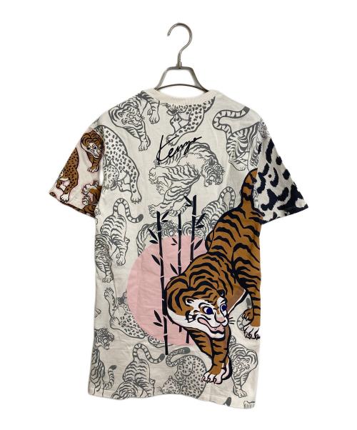 KENZO（ケンゾー）KENZO (ケンゾー) 半袖カットソー ロゴTシャツ レオパード柄 ホワイト サイズ:152の古着・服飾アイテム