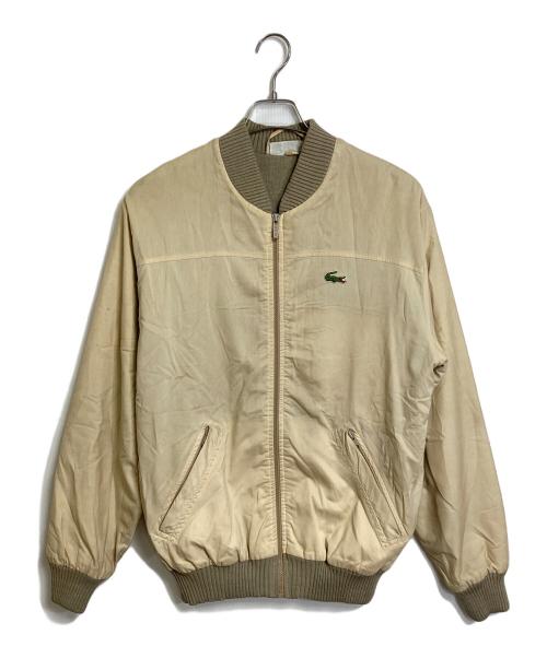 CHEMISE LACOSTE（シュミーズ ラコステ）CHEMISE LACOSTE (シュミーズ ラコステ) 【古着】70’s ジップアップジャケット ベージュ サイズ:4の古着・服飾アイテム