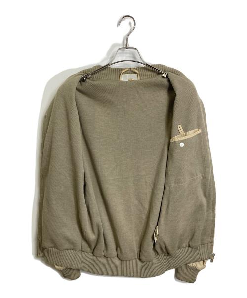 CHEMISE LACOSTE（シュミーズ ラコステ）CHEMISE LACOSTE (シュミーズ ラコステ) 【古着】70’s ジップアップジャケット ベージュ サイズ:4の古着・服飾アイテム