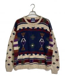 WOOLRICH（ウールリッチ）の古着「【古着】90’Sハンドニット　９０年代」｜ネイビー