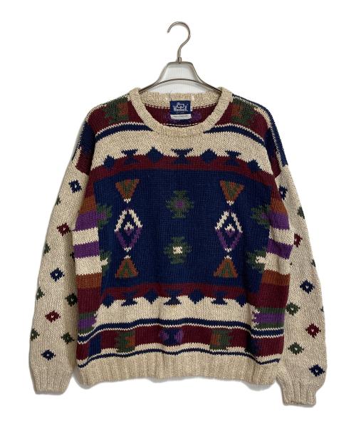 WOOLRICH（ウールリッチ）WOOLRICH (ウールリッチ) 【古着】90’Sハンドニット　９０年代 ネイビー サイズ:Mの古着・服飾アイテム