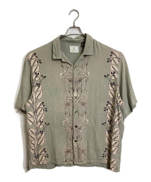 PARADISE by AXIS（パラダイスバイアクシス）PARADISE by AXIS (パラダイスバイアクシス) 【古着】アロハシャツ シルクシャツ 半袖シャツ オリーブ サイズ:XLの古着・服飾アイテム