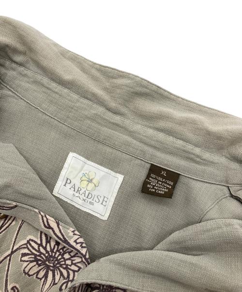 PARADISE by AXIS（パラダイスバイアクシス）PARADISE by AXIS (パラダイスバイアクシス) 【古着】アロハシャツ シルクシャツ 半袖シャツ オリーブ サイズ:XLの古着・服飾アイテム