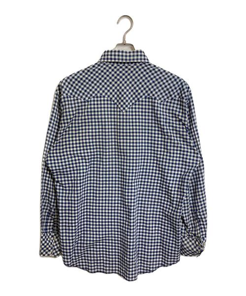 Sears（シアーズ）Sears (シアーズ) 【古着】70’sウエスタンシャツ ネイビー×ホワイト サイズ:XLの古着・服飾アイテム