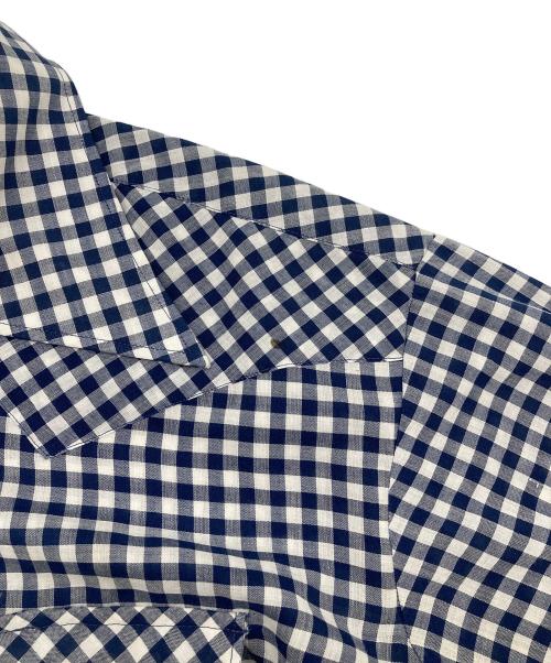 Sears（シアーズ）Sears (シアーズ) 【古着】70’sウエスタンシャツ ネイビー×ホワイト サイズ:XLの古着・服飾アイテム