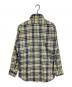 J.C.PENNY (J.C.ペニー) 【古着】ヴィンテージチェックシャツ イエロー×ネイビー サイズ:M：4500円