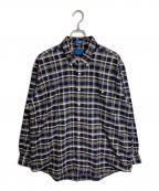 TOWN CRAFTタウンクラフト）の古着「【古着】80’sチェックBDシャツ」｜ネイビー