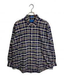 TOWN CRAFT（タウンクラフト）の古着「【古着】80’sチェックBDシャツ」｜ネイビー