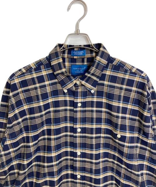 TOWN CRAFT（タウンクラフト）TOWN CRAFT (タウンクラフト) 【古着】80’sチェックBDシャツ ネイビー サイズ:XLの古着・服飾アイテム