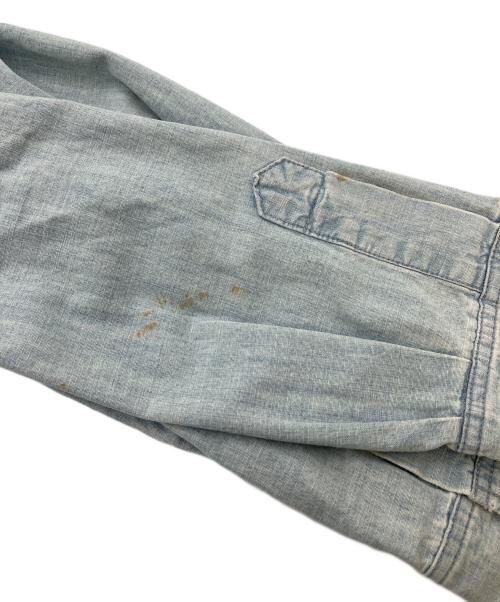 POLO JEANS CO.（ポロジーンズカンパニー）POLO JEANS CO. (ポロジーンズカンパニー) 【古着】リペアデニムシャツ スカイブルー サイズ:Lの古着・服飾アイテム