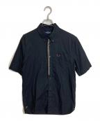 FRED PERRYフレッドペリー）の古着「Taped Placket Shirt コットンシャツ」｜ブラック