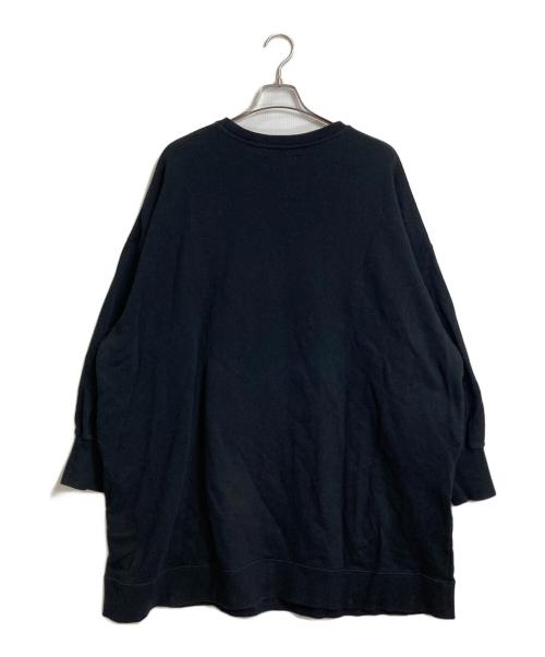 CUNE（キューン）CUNE (キューン) ウサギプリントスウェットワンピース　オーバーサイズ ブラック×レッドの古着・服飾アイテム