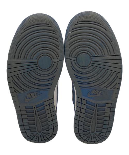 NIKE（ナイキ）NIKE (ナイキ) WMNS Air Jordan 1 Mid ホワイト×ブルー サイズ:UK7.5の古着・服飾アイテム