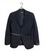 DSQUARED2ディースクエアード）の古着「ジップデザインテーラードジャケット」｜ブラック