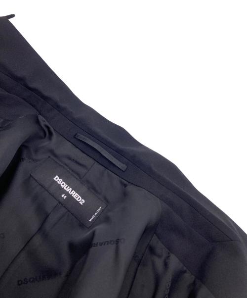 DSQUARED2（ディースクエアード）DSQUARED2 (ディースクエアード) ジップデザインテーラードジャケット ブラック サイズ:44の古着・服飾アイテム