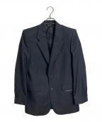 GIVENCHYジバンシィ）の古着「テープロゴテーラードジャケット　クレア期　20AW」｜ブラック