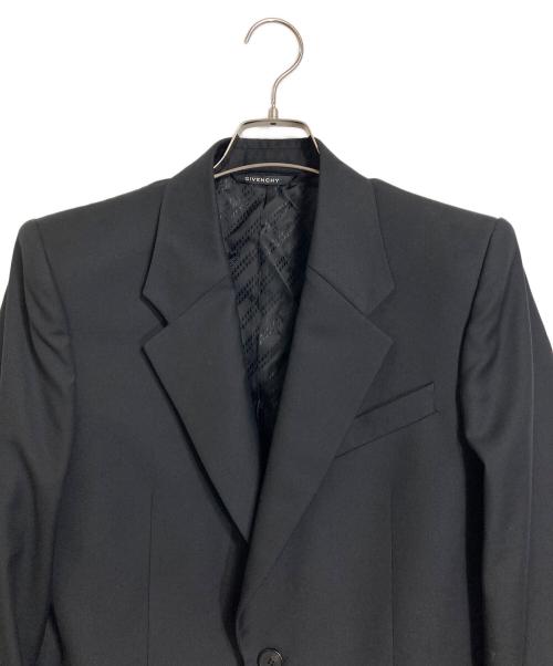 GIVENCHY（ジバンシィ）GIVENCHY (ジバンシィ) テープロゴテーラードジャケット　クレア期　20AW ブラック サイズ:46の古着・服飾アイテム