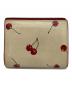 MIU MIU (ミュウミュウ) チェリー柄二つ折り財布　小型財布 アイボリー×レッド サイズ:実寸参照：7000円