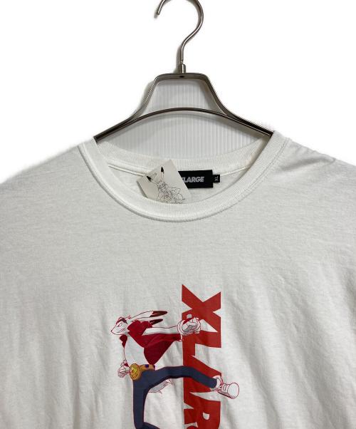 X-LARGE（エクストララージ）X-LARGE (エクストララージ) サマーウォーズ (サマーウォーズ) キングカズマ Tシャツ ムービーTシャツ　半袖カットソー　Tシャツ　Tee ホワイト サイズ:XLの古着・服飾アイテム