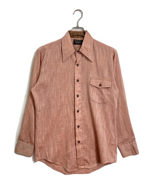 J.C.PENNY（ジェーシーペニー）J.C.PENNY (ジェーシーペニー) 【古着】60’S～70’Sヴィンテージシャツ　60年代　70年代 ブラウン サイズ:実寸参照の古着・服飾アイテム