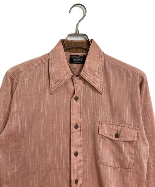 J.C.PENNY（ジェーシーペニー）J.C.PENNY (ジェーシーペニー) 【古着】60’S～70’Sヴィンテージシャツ　60年代　70年代 ブラウン サイズ:実寸参照の古着・服飾アイテム