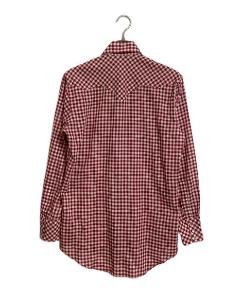 Sears（シアーズ）Sears (シアーズ) 【古着】60’S～70’Sウエスタンシャツ　60年代　70年代 レッド×ホワイト サイズ:実寸参照の古着・服飾アイテム