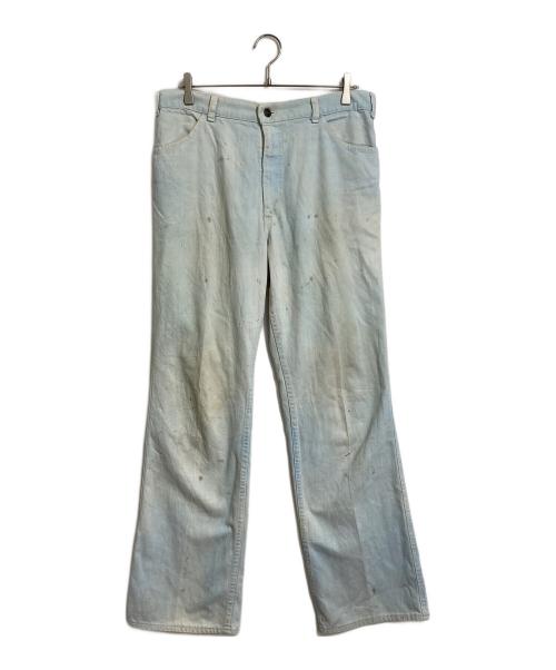 LEVI'S（リーバイス）LEVI'S (リーバイス) 【古着】70’Sフレアパンツ ヴィンテージ ペイント75年代　シロタブ　520 USA製 スカイブルー サイズ:W36 L34の古着・服飾アイテム