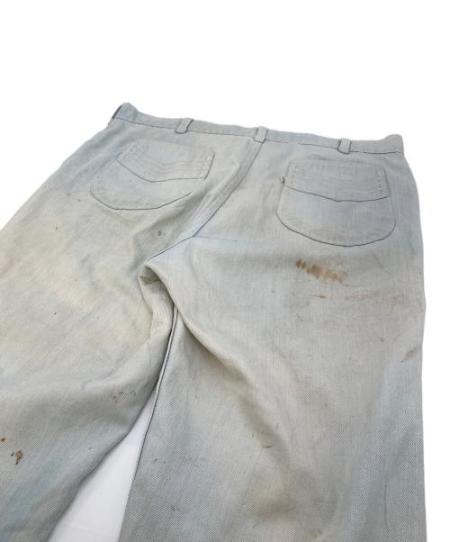 LEVI'S（リーバイス）LEVI'S (リーバイス) 【古着】70’Sフレアパンツ ヴィンテージ ペイント75年代　シロタブ　520 USA製 スカイブルー サイズ:W36 L34の古着・服飾アイテム