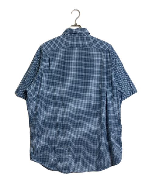 POLO RALPH LAUREN（ポロ・ラルフローレン）POLO RALPH LAUREN (ポロ・ラルフローレン) 【古着】ポニー刺繍半袖チェックシャツ スカイブルー サイズ:XLTの古着・服飾アイテム